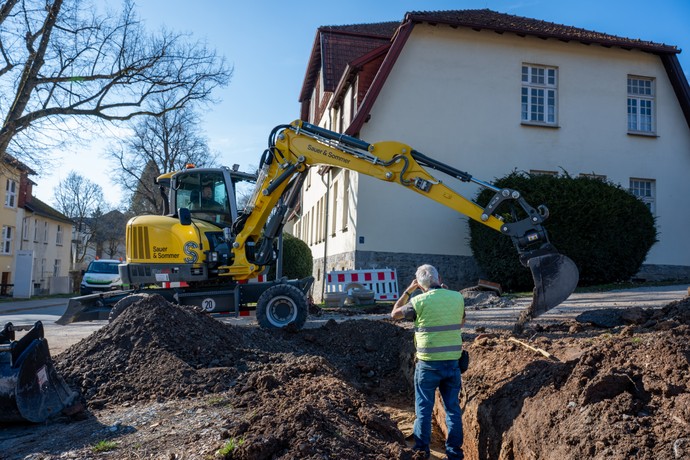 Baustellenbild Bauarbeiten