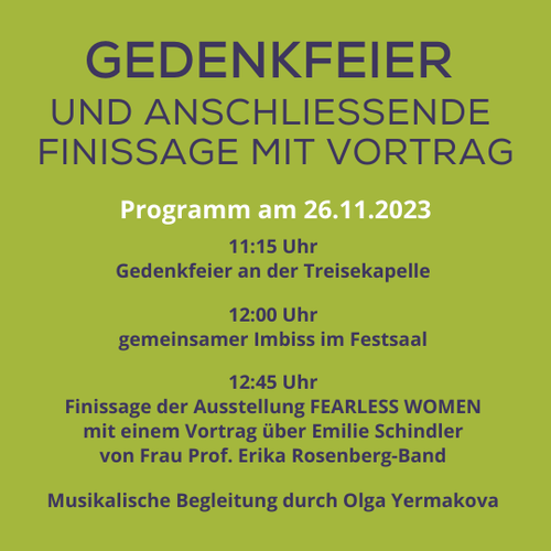 Bild der Treisekapelle mit Veranstaltungshinweisen als Text, die auch im untenstehenden Text zu finden sind.